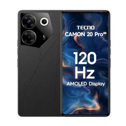 TECNO Camon 20 Pro 5G (Dark Welkin, 8GB RAM,128GB Storage)| India's 1st MediaTek Dimensity 8050 Processor | 16GB Expandable RAM | 64MP RGBW(G+P) OIS Rear Camera