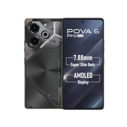 TECNO POVA 6 PRO 5G (Meteorite Grey, 8GB+256GB) | 108MP Camera + 32MP Selfie Camera | 120Hz Dot-in AMOLED Display | Dual Speakers with Dolby Atmos | 6000mAh & 70W Charger | Arc Interface