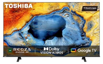 TOSHIBA 108 cm (43 inches) C350NP Series 4K Ultra HD Smart LED Google TV (Black) | REGZA Engine ZR | Dolby Vision Atoms | Color Re-Master | AI Super 4K Upscaling