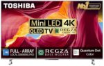 TOSHIBA 139 cm (55 inches) 4K Ultra HD Smart Mini LED QLED TV 55M650MP (Black)