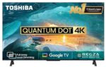 TOSHIBA 164 cm (65 inches) 4K Ultra HD Smart QLED Google TV 65M550MP (Black)