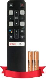 Tech23 Remote Control Compatible for TCL TV Remote with 2 FREE AAA Batteries RC802V Model Suitable for Any Iffalcon TCL Smart Android 4K UHD QLED Television (Non-Voice)