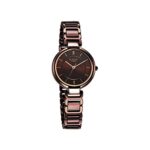 Titan Raga Women's Allure: Brown Dial with Designer Metal Strap Analog Watch-2608QM02