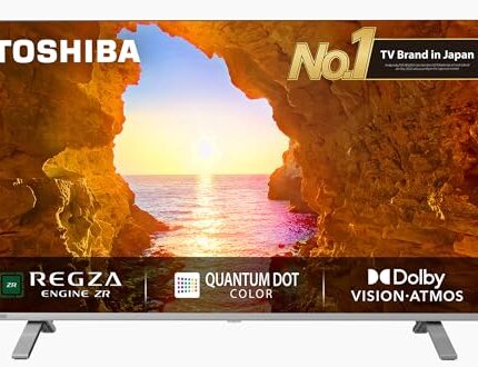Toshiba 108 cm (43 inches) 4K Ultra HD Smart QLED TV 43C450ME (Silver)