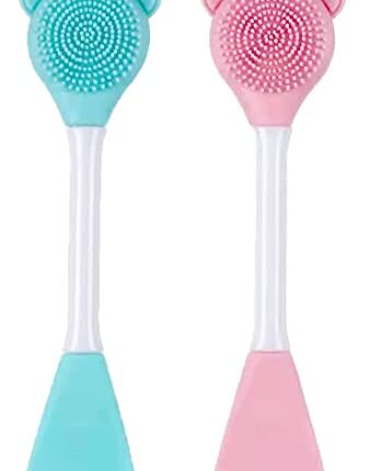 URBANMAC Silicone Face Mask Applicator Facial Mask Brushes for Mud, Clay, Charcoal Mixed Mask, Soft Makeup Beauty Brush for Apply Cream (Pack of 2)