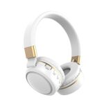 Unix Over The Ear Wireless Bluetooth Headphones with Mic, Deep Bass, Foldable Headphones, Upto 8 Hours Playtime, Workout/Travel, Bluetooth 5.0 (White, On The Ear)