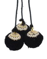 VAMA Fashions Indian Traditional Hair Kunjalam Jada Kupullu Dance Bharatanatyam Kuchipudi Kemp Ready Jadai Set Hair Jewellery For Wedding Women, Black