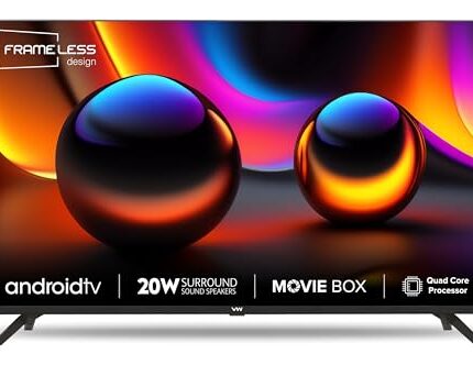 VW 80 cm (32 inches) Frameless Series HD Ready Android Smart LED TV VW32S (Black)