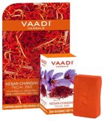 Vaadi Herbals Kesar Chandan Facial Bar with Extract Orange Peel, 25g