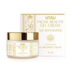 Vasu Kumkumadi Tailam Facial Beauty Gel Face Cream – 50 ml | Boost Collagen Synthesis | Improves Skin Elasticity | Revitalizes & Nourishes Skin | Quick-absorbing & Non-greasy