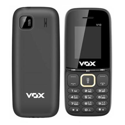 Vox V10 Big Battery 1.8 Inch Dual Sim Feature Phone (Contact Icon, King Talker & Auto Call Recording) (Black)