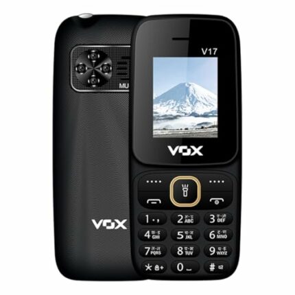 Vox V17 Multimedia Feature Phone with Dual Sim (1.8" Display) (Black)