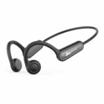 WeCool Moonwalk M1 Bone Conduction Open Ear Headphones, 5.4 Bluetooth Earphones, IPX5 Water & Sweatproof Comfort-fit Earphones with Ear Hook, Ideal for Cycling, Hiking, Sports, Gym, Workout- Black