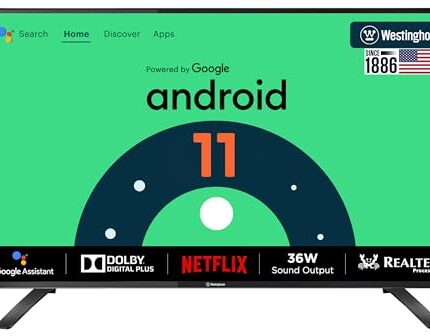 Westinghouse 80 cm (32 inches) W2 Series HD Ready Certified Android LED TV WH32HX41 (Black)