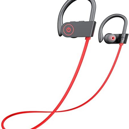 Wireless Bluetooth Headphones, Otium™ Beats Wireless Sports Earbuds Sweatproof Portable Stereo Mini Earpiece Lightweight Headsets With Microphone Red