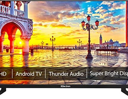 XElectron 108 cm (43 inches) Ultra HD 4K Smart Android LED TV with Cloud Feature and Soundbar 43XETV (Black)