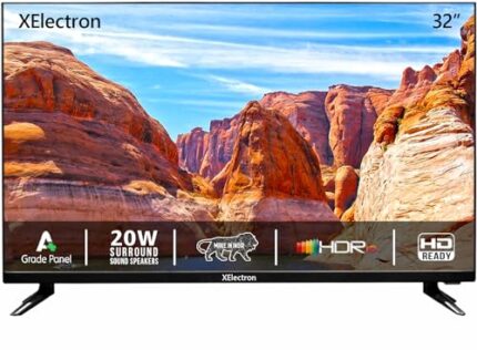 XElectron 80 cm (32 inch) Frameless Series HD Ready Smart Cloud LED TV 32XETV (Black)