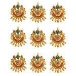 Yellow Chimes Choti Jadai Billai Traditional Multicolor Bridal Hair Accessories for Women Wedding Gold Plated Hair Choti Bridal Jewellery for Women (Gold-7)