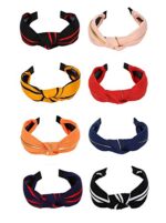 YouBella Hair Jewellery Plastic and Fabric Multi-Colour Combo of 8 Hair Bands Head Bands for Girls and Women