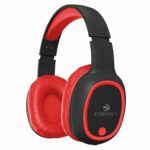 Zebronics Thunder Bluetooth 5.3 Over ear Wireless Headphones with 60H Backup, Gaming Mode, Dual Pairing, ENC, AUX, Micro SD, Voice Assistant, Comfortable Earcups, Call Function (Red)