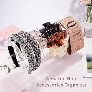 FANASSYY Clear Headband Organizer