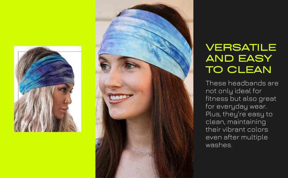 XFyt easy to use soft stretch wide microfibre headband hairband