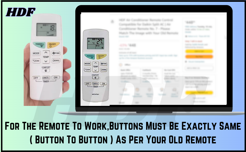 HDF AC REMOTE CONTROL