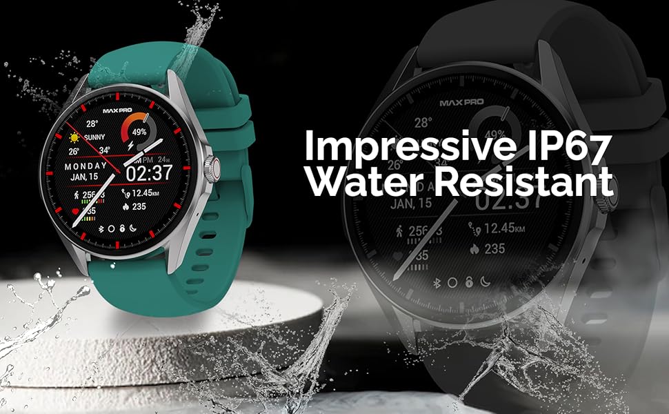 waterproof smart watch for men women kids teens water resistant smartwatch for swimmers