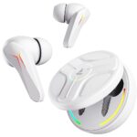 boAt Immortal 141 TWS Gaming Earbuds with ENxᵀᴹ Tech, Up to 40 Hours Playtime, BEASTᵀᴹ Mode, IPX4 Resistance, IWPᵀᴹ Tech, RBG Lights, & USB Type-C Port(White Sabre)