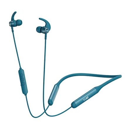 boAt Rockerz 330 Pro in-Ear Bluetooth Neckband with 60HRS Playtime, ASAP Charge, ENx Tech, Signature Sound, BT v5.2, Dual Pairing, IPX5, with Mic (Teal Green)