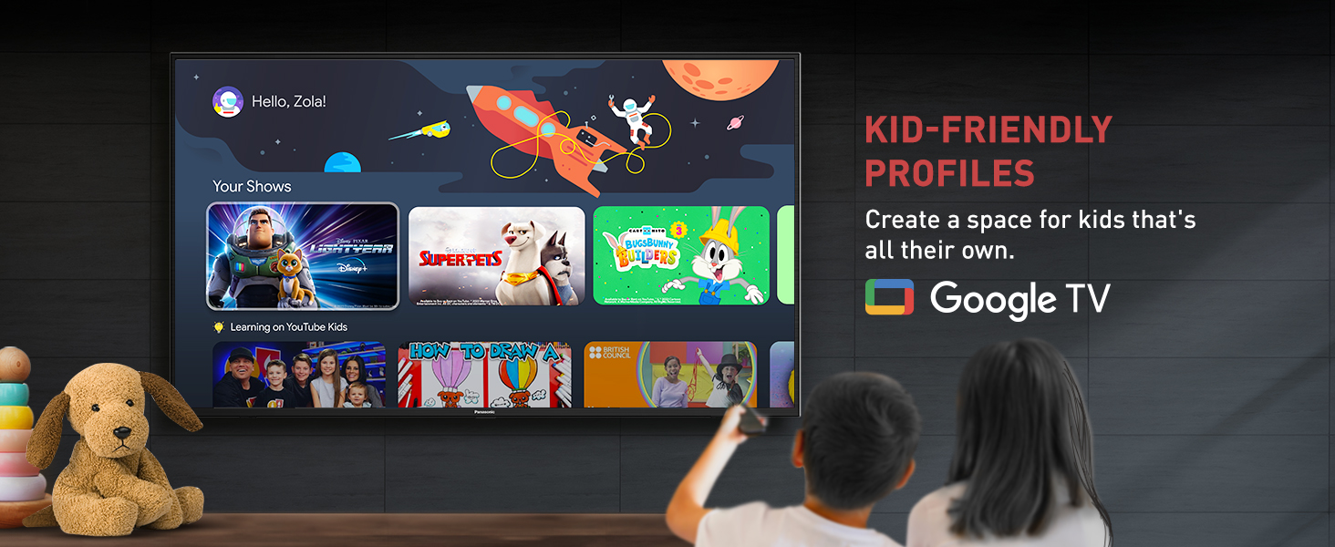 Panasonic 4K Ultra HD TV, Kid Friendly Profiles