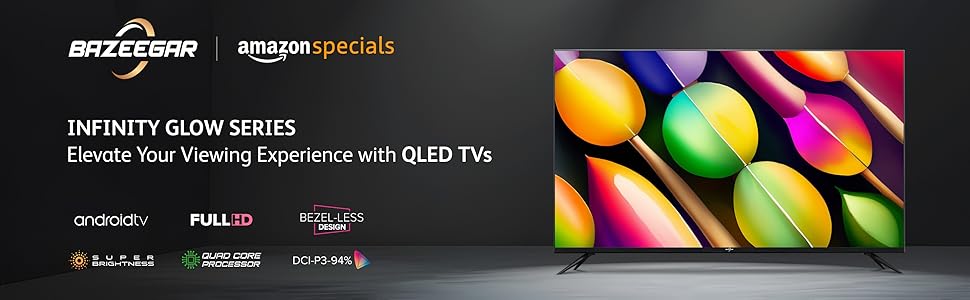 Bazeegar, QLED TV 43 inch,, LED QLED TV 43 inch, Bazeegar LED QLED TV 43 inch