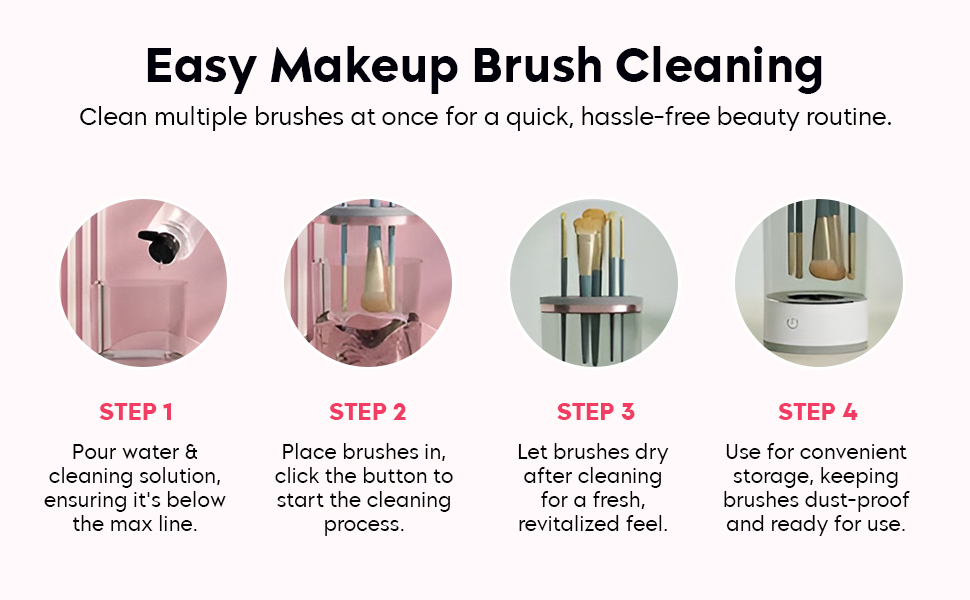 Easy Makeup Brush Cleaning