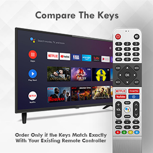 Skyworth LED TV remote