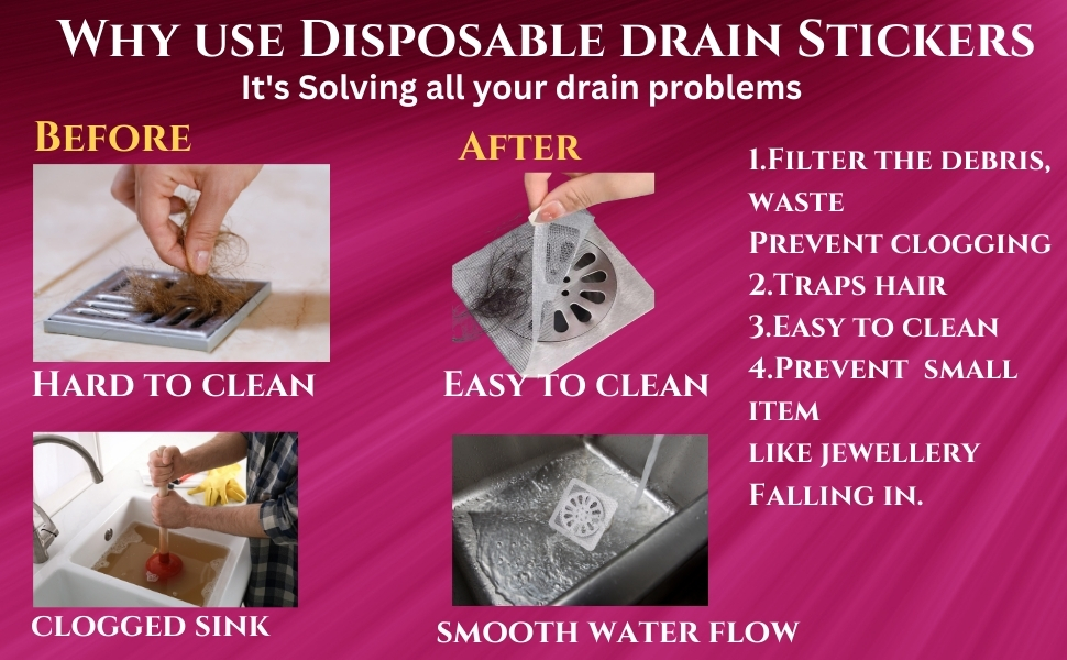 your drain problems are solved by krishsay drain strain stickers/drain cover/drainage cover