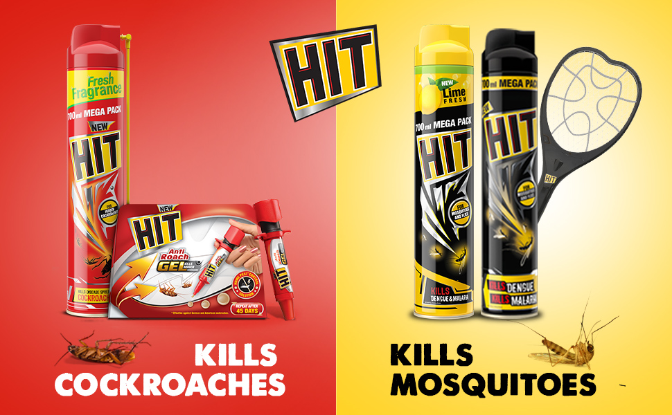 Hit, Kill cockroaches, Kills Mosquitos