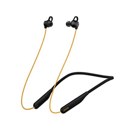 iQOO Wireless Sport | Bluetooth in-Ear Earphones with Mic | 11.2mm Driver | 80ms Low Latency | 18 hrs Battery | Comfort Fit