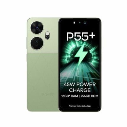 itel P55+ 4G | Upto 16GB RAM with Memory Fusion & 256GB ROM| 50MP AI Dual Rear Camera & 8MP Front Camera| 45W Charger with 5000 mAh Battery | Dynamic Bar|UFS 2.2| Royal Green