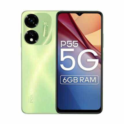 itel P55 5G (6GB RAM, 128GB ROM) Upto 12GB RAM with Memory Fusion | Dimensity 6080 | 50MP AI Dual Rear Camera | 5000mAh Battery | 2 Years Warranty | Mint Green