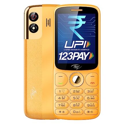 itel SG600 Keypad Mobile Phone | 2.8 inch Display | 1900mAh Battery | UPI Pay | Crystal Clear Calls | 4 Hour Service | 1.3 MP Camera with Flash | Kingvoice | Metal Finish | Orange