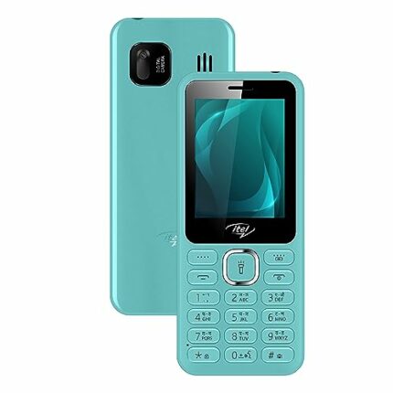 itel it5027 Keypad Mobile Phone with 2.4 inch Display Size |11mm Slim Body| 1200 mAh Battery| King Voice | Light Green