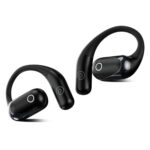 pTron Zenbuds Evo X2 Pro Open Ear Wireless Earbuds, SafeBeats Design, 4 QuadPro Mics with ENC Calls, 60H Playtime, Wraparound Audio, BT5.3 Headphones, Touch Control & Type C Fast Charging (Black)