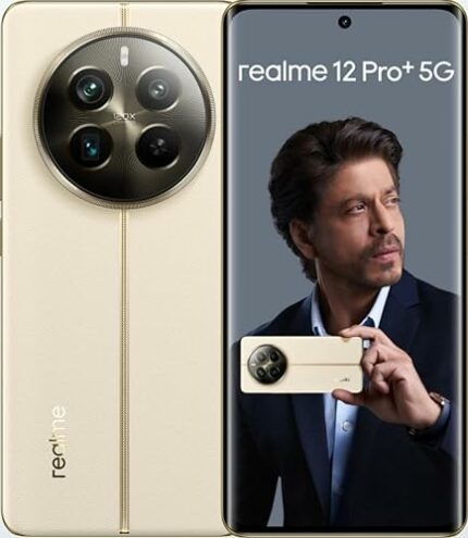 realme 12 Pro+ 5G (Navigator Beige, 12GB RAM, 256GB Storage) | 6.7" 120Hz Curved AMOLED Display | 64MP Periscope + 50MP Sony IMX 890 OIS Camera + 8MP | 32MP Selfie Camera | 67W Super VOOC Charge