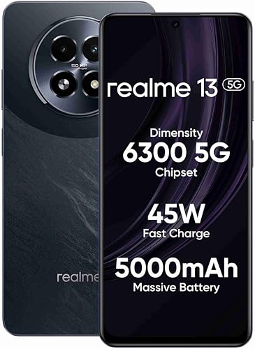 realme 13 5G (Dark Purple, 8GB RAM, 128GB Storage) | Expandable Upto 2TB | Up to 18GB Dynamic RAM | 50MP AI Dual Camera | 6.72" AMOLED Display | 45W Ultra Charging DAK | Dimensity 6300 Processor