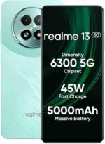 realme 13 5G (Speed Green, 8GB RAM, 256GB Storage) | Expandable Upto 2TB | Up to 18GB Dynamic RAM | 50MP AI Dual Camera | 6.72" AMOLED Display | 45W Ultra Charging DAK | Dimensity 6300 Processor