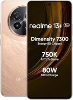 realme 13+ 5G (Victory Gold, 8GB RAM, 128GB Storage) | Expandable Upto 2TB | Up to 18GB Dynamic RAM | 50MP AI Dual Camera | 6.67" AMOLED Display | 80W Ultra Charging DAK | Dimensity 7300E Processor