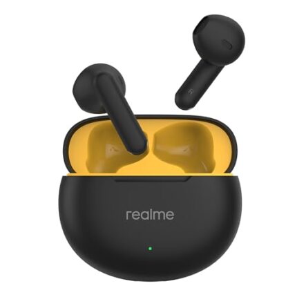 realme Buds T01 Truly Wireless in-Ear Earbuds with AI ENC for Calls, 13mm Dynamic Bass Driver, Upto 28Hrs Battery,88mm Latency,Bluetooth V5.4 & Google Fast Pair (Black)