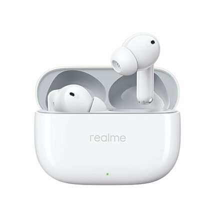 realme Buds T300 Truly Wireless in-Ear Earbuds with 30dB ANC, 360° Spatial Audio Effect, 12.4mm Dynamic Bass Boost Driver with Dolby Atmos Support, Upto 40Hrs Battery and Fast Charging (Youth White)