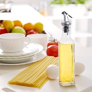 OIL VINEGAR GLASS HOLDER BOTTLE 