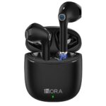 1 Hora Bluetooth 5.3 Wireless Headphones, Mini Noise Cancelling Headphones Compatible with iPhone, Android Smartphone, Tablet and Laptop (Black)